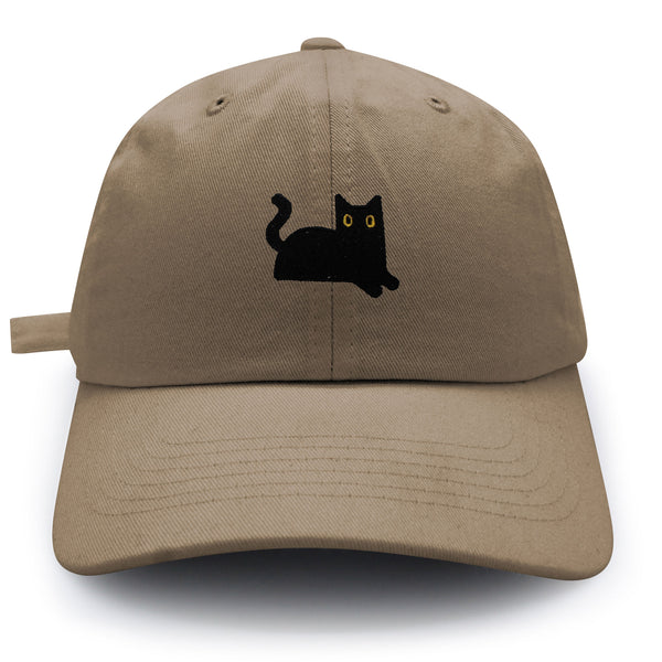 Black Cat Dad Hat Embroidered Baseball Cap Cat Mom