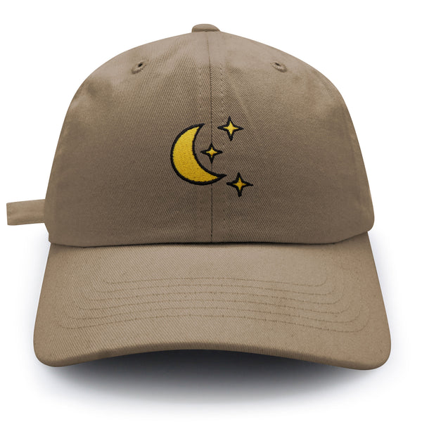 Moon Dad Hat Embroidered Baseball Cap Space Sky Night