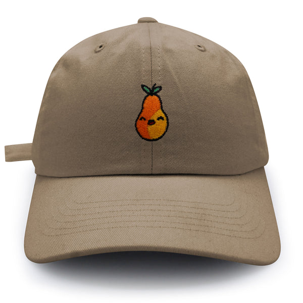 Pear Dad Hat Embroidered Baseball Cap Fruit Vegan Foodie
