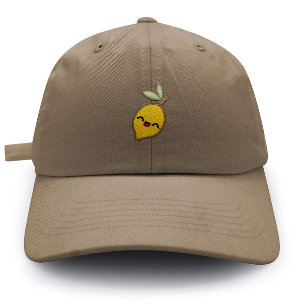 Lemon Dad Hat Embroidered Baseball Cap Vegan Vegetable