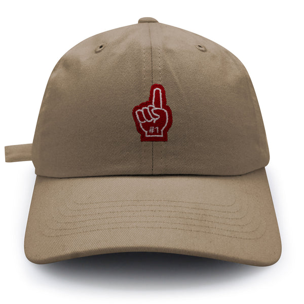 #1 Finger Dad Hat Embroidered Baseball Cap Fan Sports Game