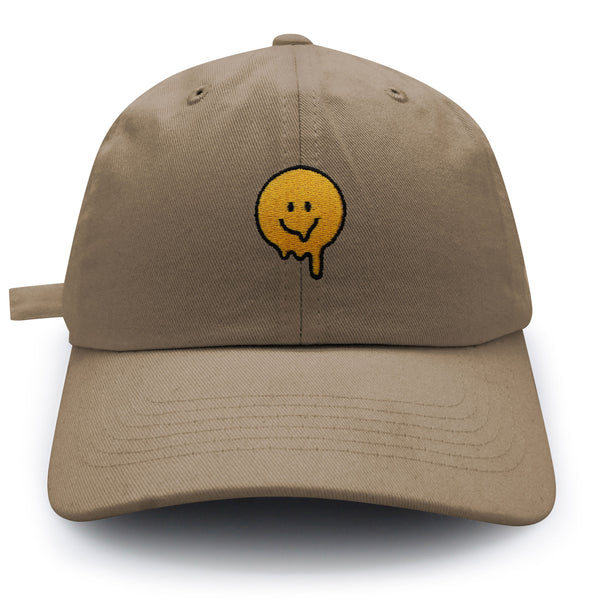 Melted Smile Dad Hat Embroidered Baseball Cap Sad Face