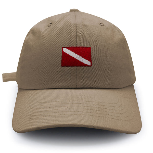 Diving Flag Dad Hat Embroidered Baseball Cap Flag Symbol