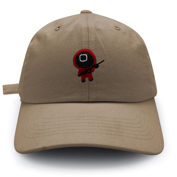 Squidman Dad Hat Embroidered Baseball Cap Game Death