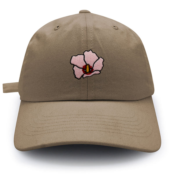 Rose of Sharon Dad Hat Embroidered Baseball Cap Hibiscus Hawaii