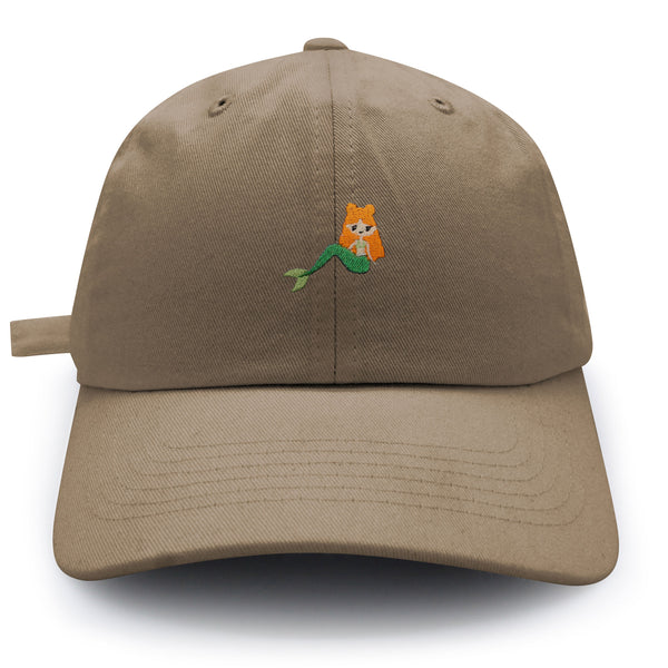 Mermaid Dad Hat Embroidered Baseball Cap Fish Girl