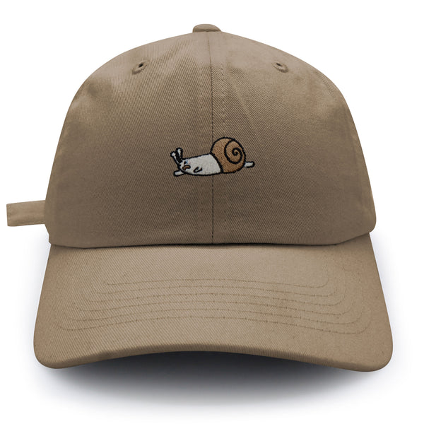 Sleepy Snail Dad Hat Embroidered Baseball Cap Mud Cute