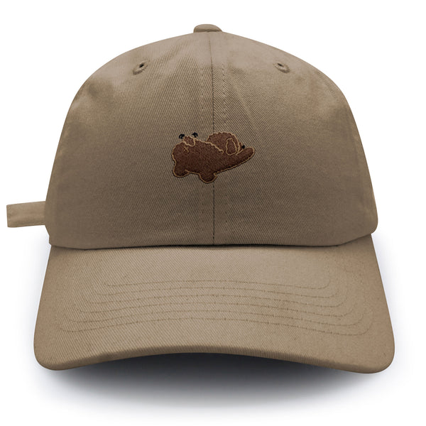 Stretching Marie Dad Hat Embroidered Baseball Cap Dog Puppy