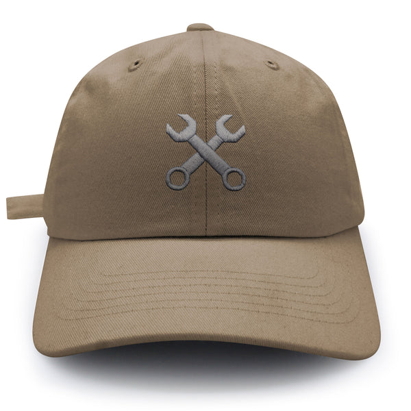 Wrench Dad Hat Embroidered Baseball Cap Tool Mechanic
