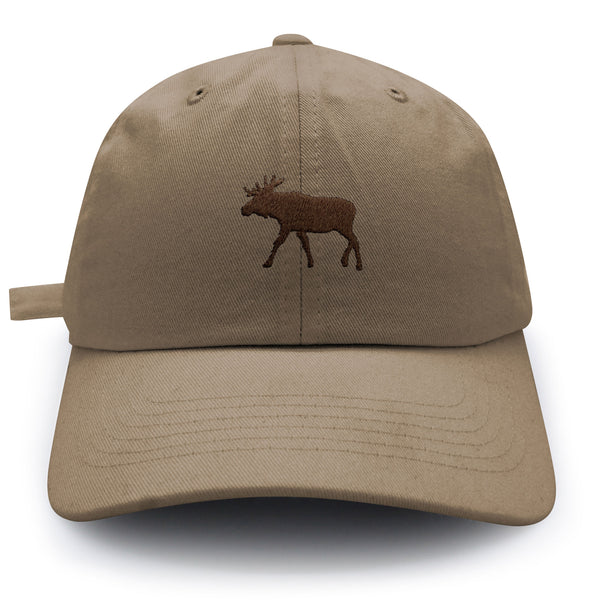 Moose Dad Hat Embroidered Baseball Cap Elk Hunting