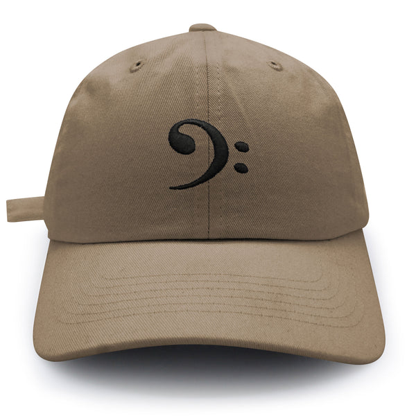 Bass Clef Dad Hat Embroidered Baseball Cap Music Symbol