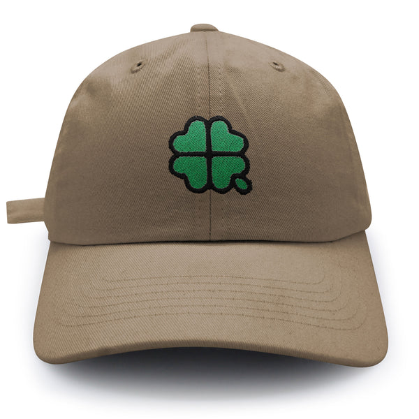 Four Leaf Clover  Dad Hat Embroidered Baseball Cap Clove Lucky