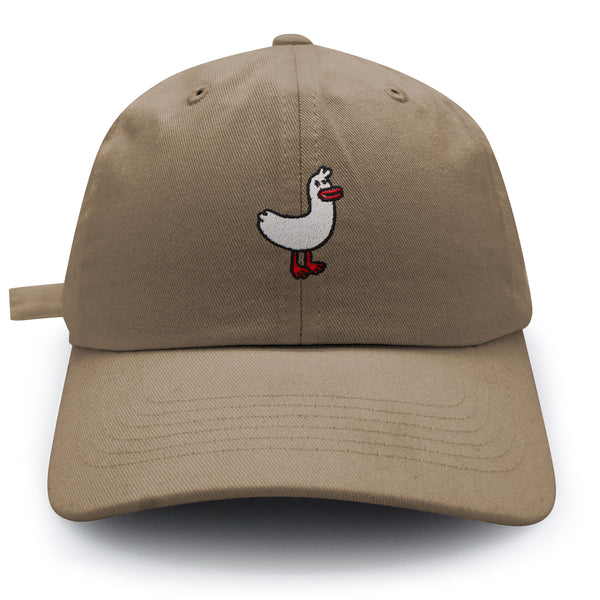 White Goose Dad Hat Embroidered Baseball Cap Cute Swan