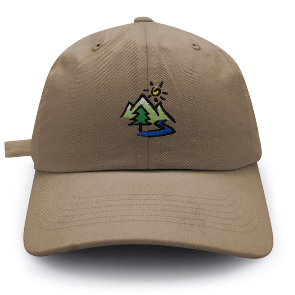 Mountain Dad Hat Embroidered Baseball Cap Image