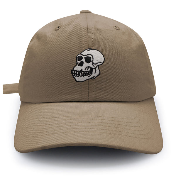 Gorilla Skull Dad Hat Embroidered Baseball Cap Skelton