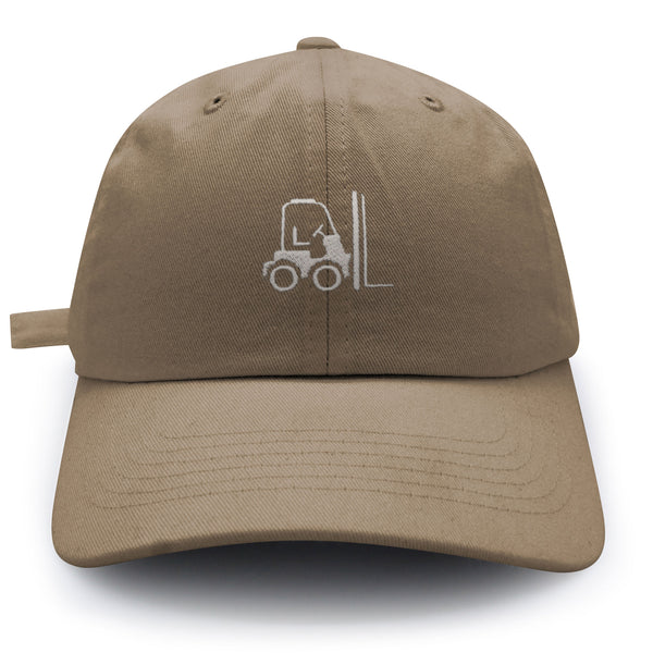 Forklift Dad Hat Embroidered Baseball Cap Warehouse