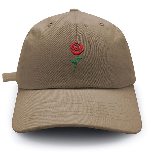 Rose Dad Hat Embroidered Baseball Cap Flower