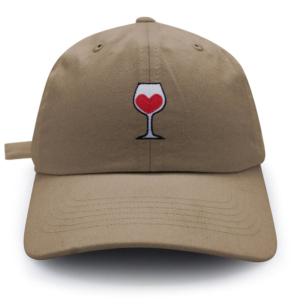 Wine Dad Hat Embroidered Baseball Cap Romantic