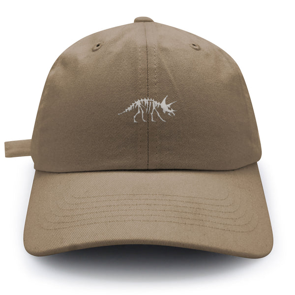 Dinosaur Fossil Skeleton Dad Hat Embroidered Baseball Cap Skull