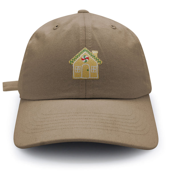 Gingerbread House  Dad Hat Embroidered Baseball Cap Holiday