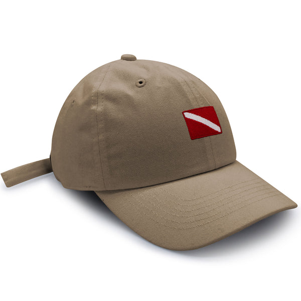 Diving Flag Dad Hat Embroidered Baseball Cap Flag Symbol