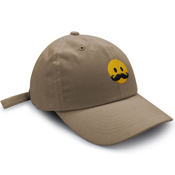 Mustache Emoji Dad Hat Embroidered Baseball Cap Funny