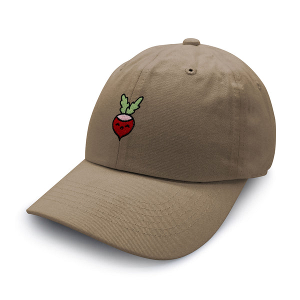 Radish Dad Hat Embroidered Baseball Cap Vegan Vegetable Farmer