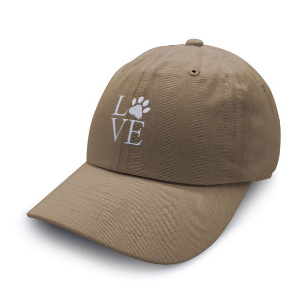 Love Paw Dad Hat Embroidered Baseball Cap Love Sign
