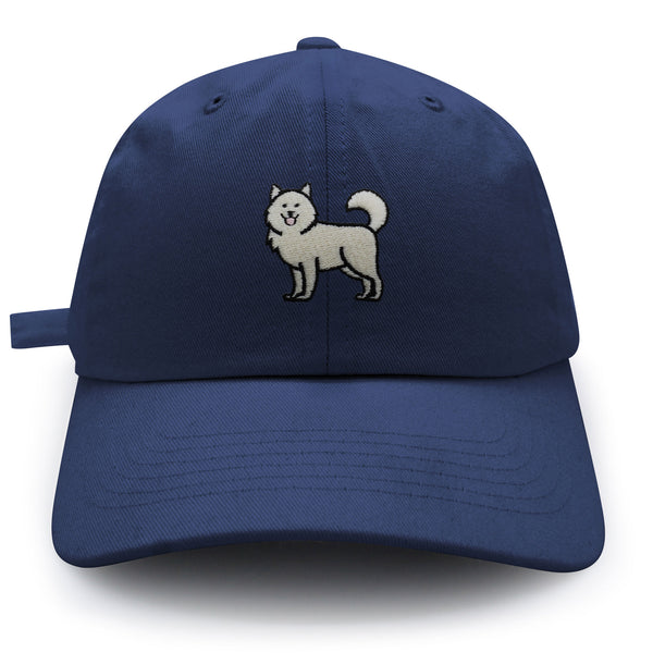 Samoyed Dad Hat Embroidered Baseball Cap Dog Puppy