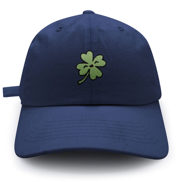 Clover Dad Hat Embroidered Baseball Cap Lucky Flower