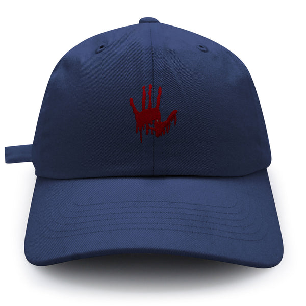 Bloody Hand Dad Hat Embroidered Baseball Cap Horror