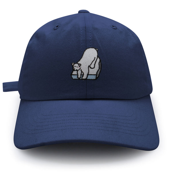 Polar Bear Dad Hat Embroidered Baseball Cap Coke Soda