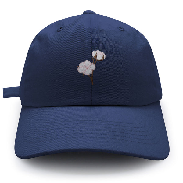 Cotton Flower Dad Hat Embroidered Baseball Cap Tree