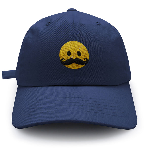 Mustache Emoji Dad Hat Embroidered Baseball Cap Funny