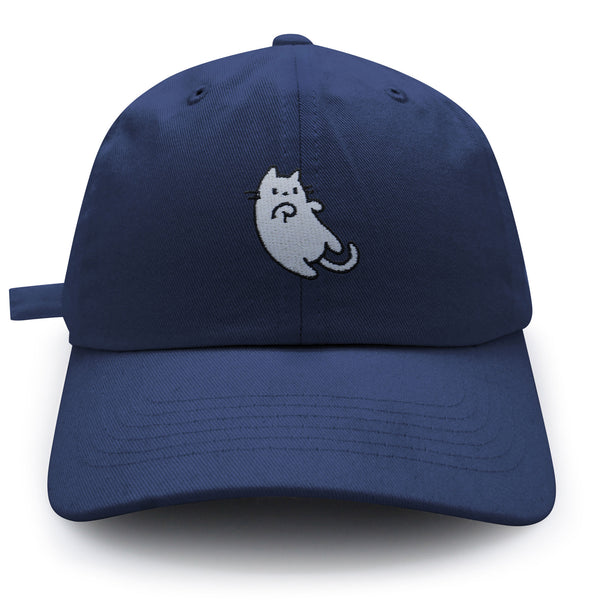 Cat Dad Hat Embroidered Baseball Cap Laying Down
