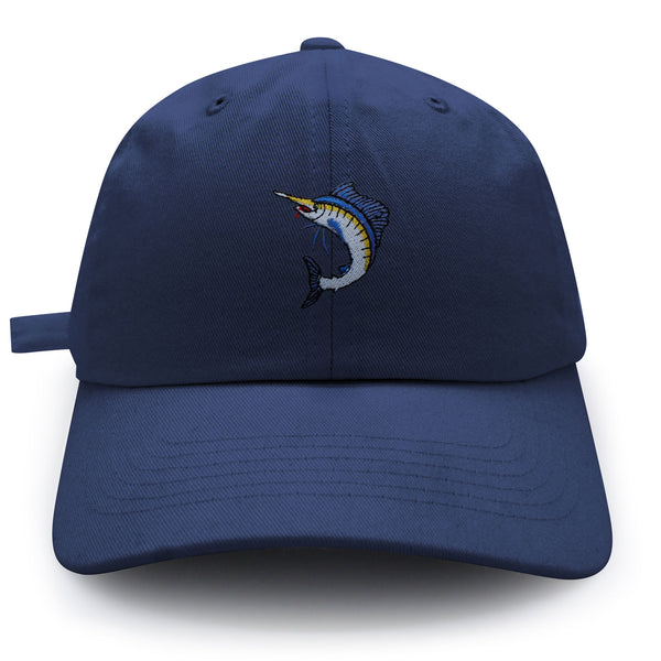 Marlin Dad Hat Embroidered Baseball Cap