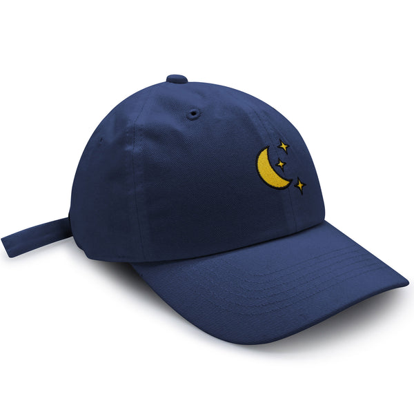 Moon Dad Hat Embroidered Baseball Cap Space Sky Night