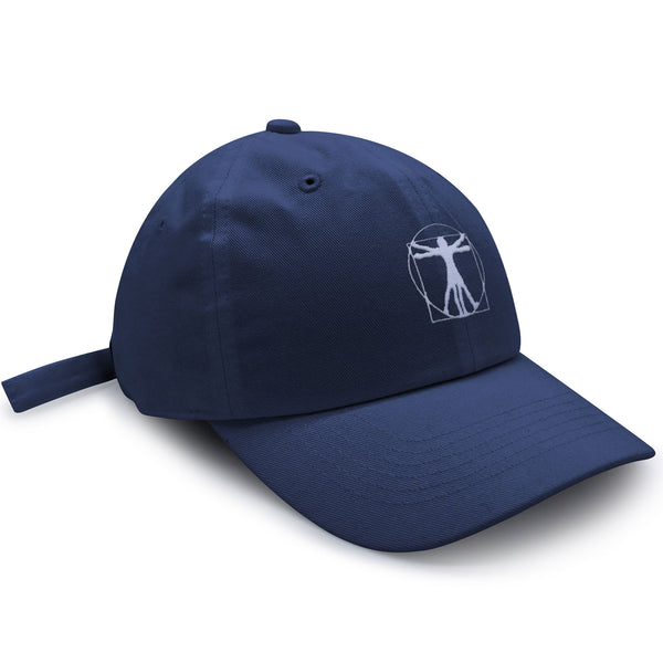 Vitruvian Man Dad Hat Embroidered Baseball Cap Da Vinci