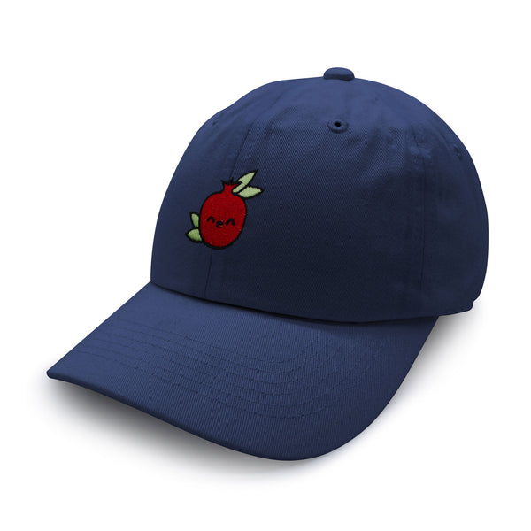 Pomegranate Dad Hat Embroidered Baseball Cap Vegan Fruit Garnet