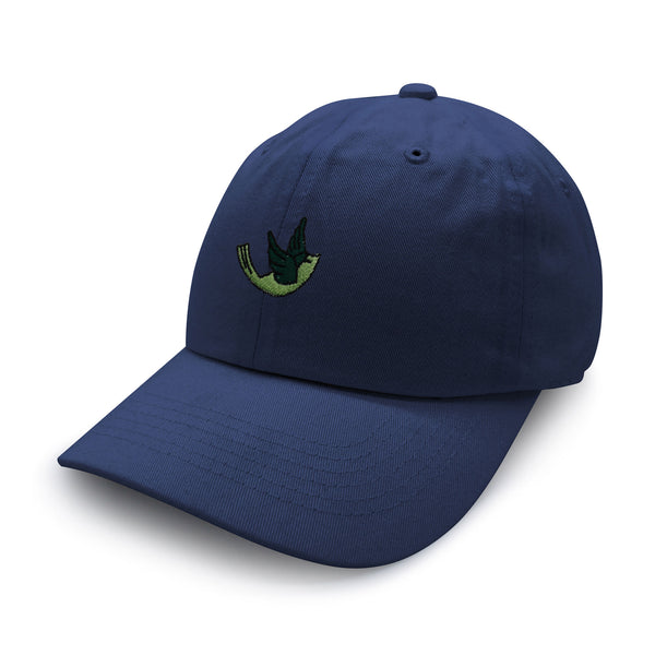 Green Bird Dad Hat Embroidered Baseball Cap Nature Animal