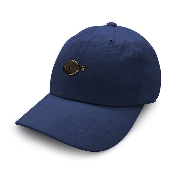 Halibut  Dad Hat Embroidered Baseball Cap Flatfish Fishing