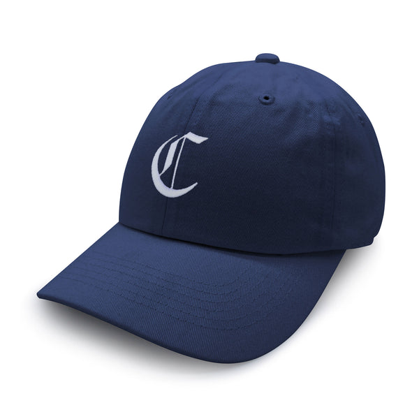 Old English Letter C Dad Hat Embroidered Baseball Cap English Alphabet