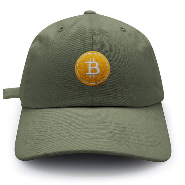 Bitcoin Dad Hat Embroidered Baseball Cap Cryptocurrency Investing