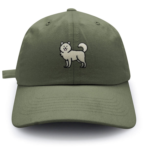 Samoyed Dad Hat Embroidered Baseball Cap Dog Puppy