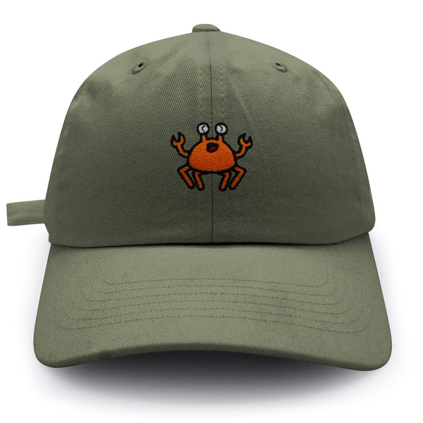 Funny Crab Dad Hat Embroidered Baseball Cap Ocean Fish Fishing