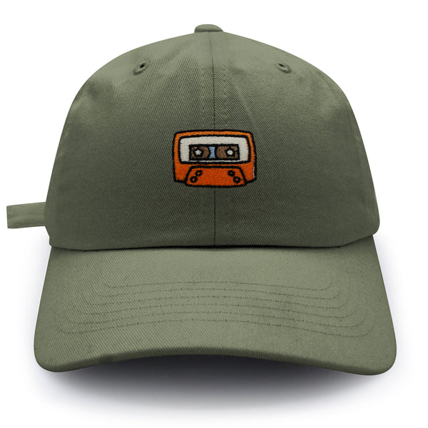 Cassette Dad Hat Embroidered Baseball Cap Retro Cassette Player Music