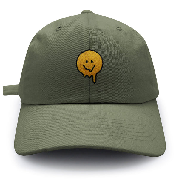 Melted Smile Dad Hat Embroidered Baseball Cap Sad Face