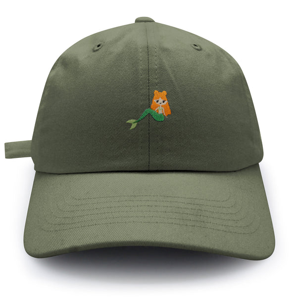 Mermaid Dad Hat Embroidered Baseball Cap Fish Girl