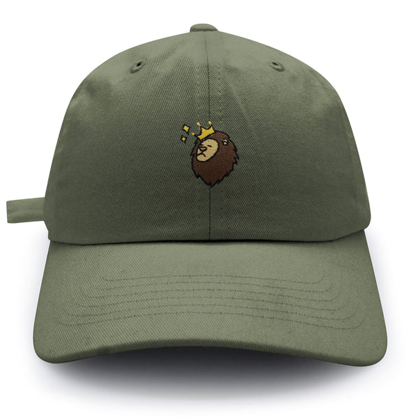 Lion Dad Hat Embroidered Baseball Cap Zoo King