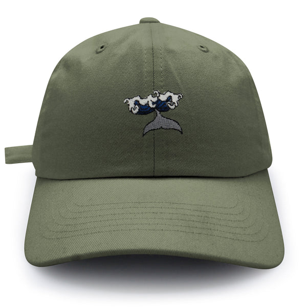 Whale Dad Hat Embroidered Baseball Cap Wave Ocean